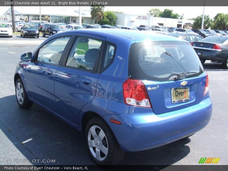 Bright Blue Metallic / Charcoal 2008 Chevrolet Aveo Aveo5 LS