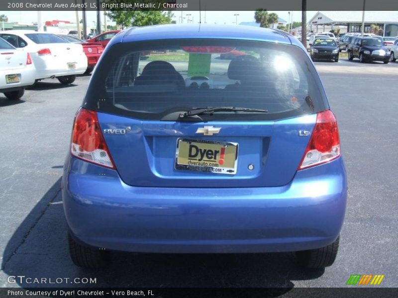 Bright Blue Metallic / Charcoal 2008 Chevrolet Aveo Aveo5 LS