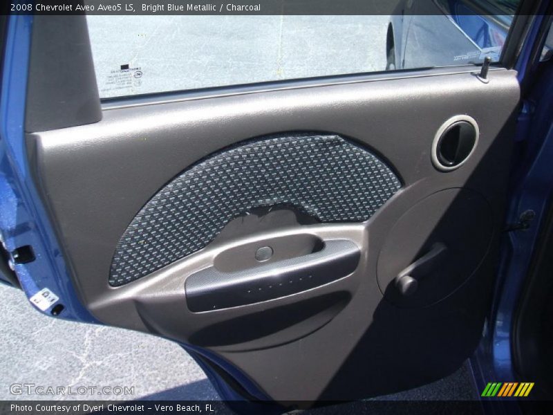 Bright Blue Metallic / Charcoal 2008 Chevrolet Aveo Aveo5 LS