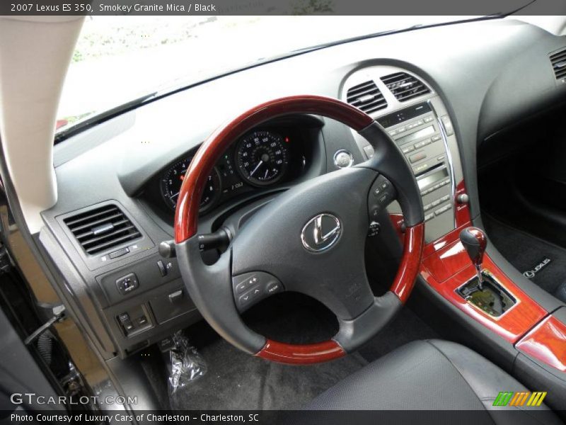 Smokey Granite Mica / Black 2007 Lexus ES 350