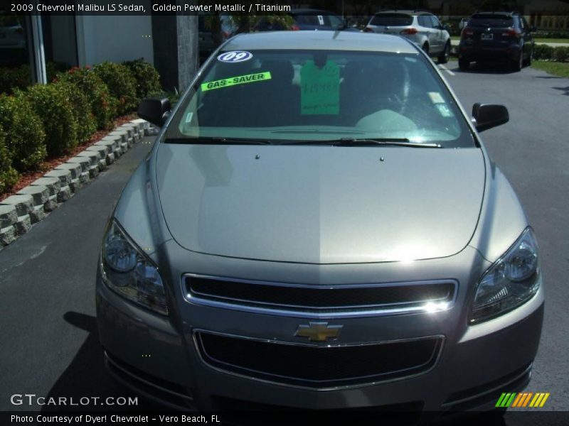 Golden Pewter Metallic / Titanium 2009 Chevrolet Malibu LS Sedan