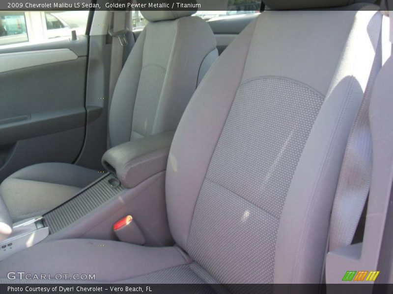 Golden Pewter Metallic / Titanium 2009 Chevrolet Malibu LS Sedan