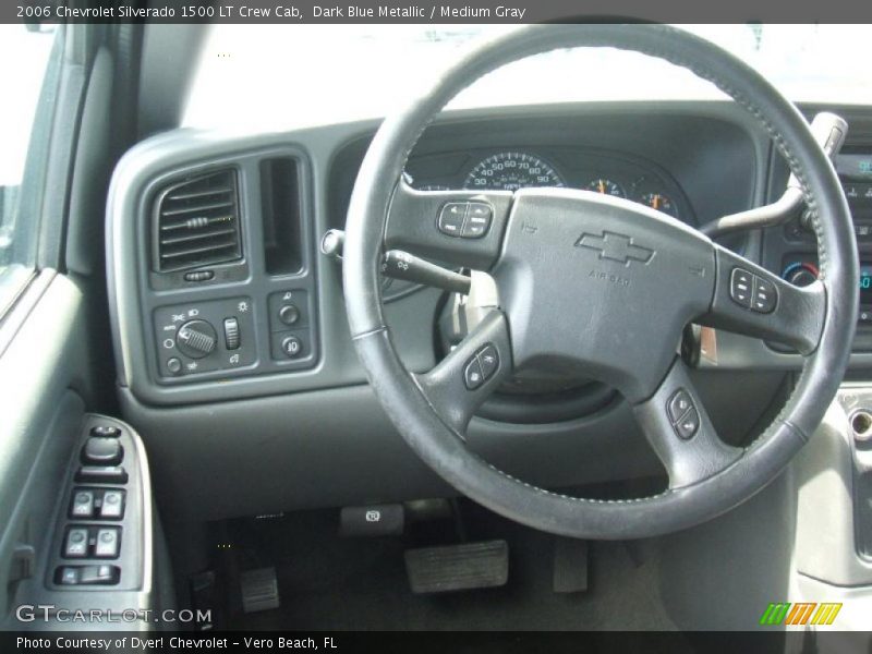 Dark Blue Metallic / Medium Gray 2006 Chevrolet Silverado 1500 LT Crew Cab