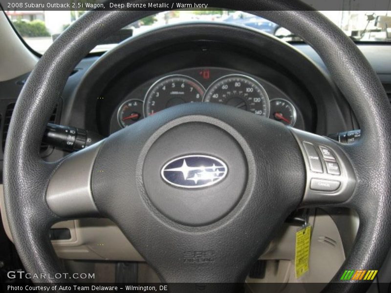 Deep Bronze Metallic / Warm Ivory 2008 Subaru Outback 2.5i Wagon