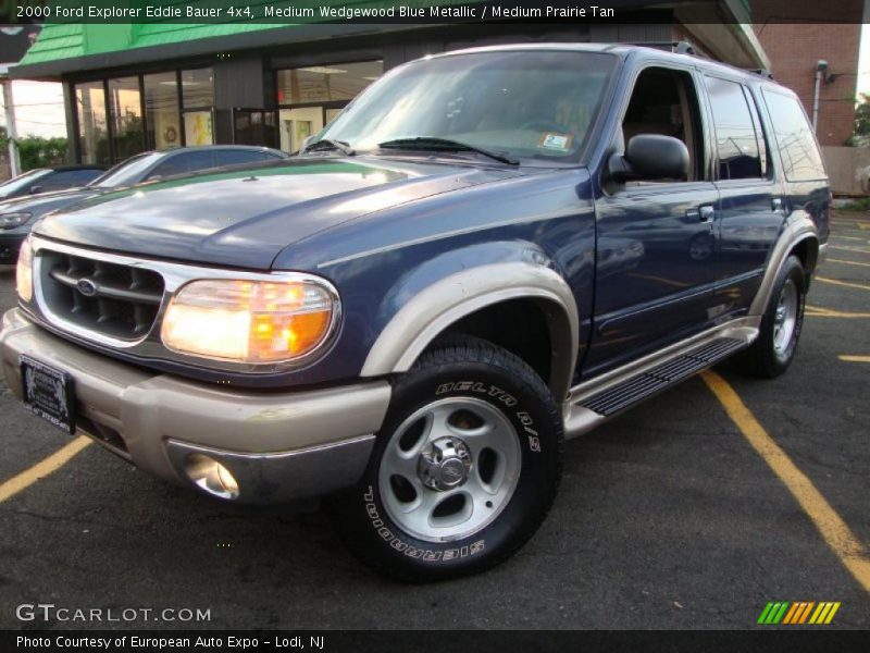 Medium Wedgewood Blue Metallic / Medium Prairie Tan 2000 Ford Explorer Eddie Bauer 4x4