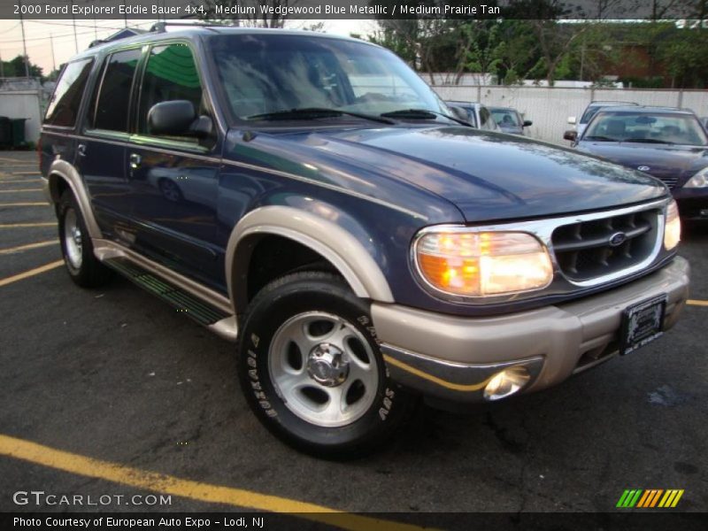 Medium Wedgewood Blue Metallic / Medium Prairie Tan 2000 Ford Explorer Eddie Bauer 4x4