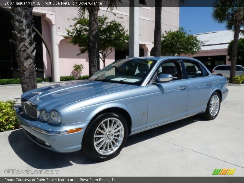 Frost Blue Metallic / Dove/Granite 2007 Jaguar XJ XJ8