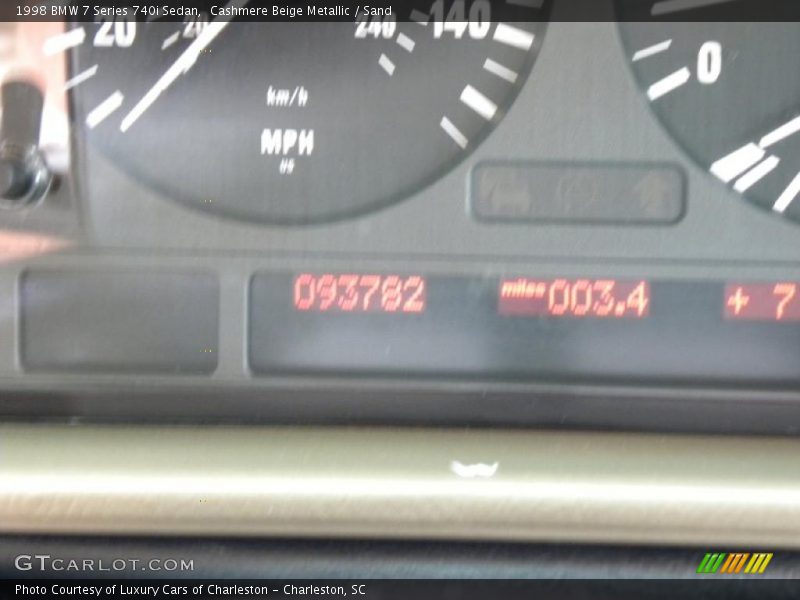 Cashmere Beige Metallic / Sand 1998 BMW 7 Series 740i Sedan