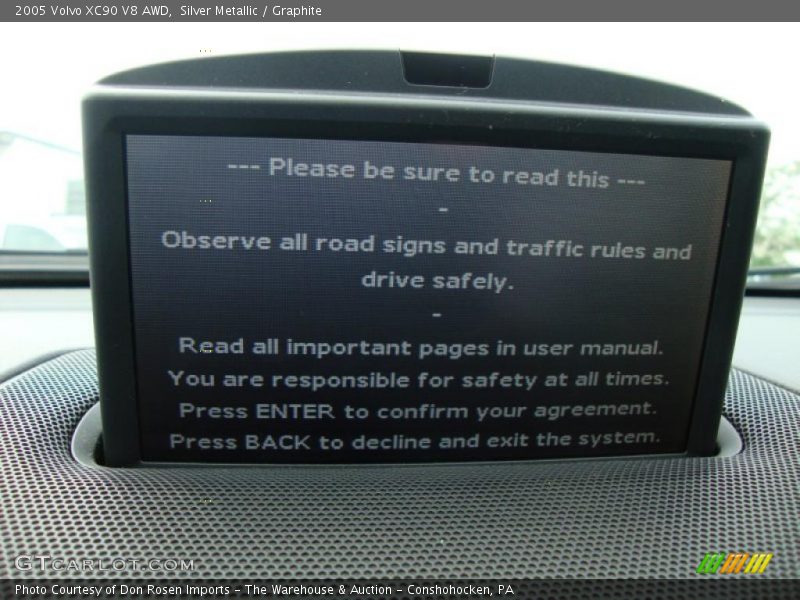 Silver Metallic / Graphite 2005 Volvo XC90 V8 AWD