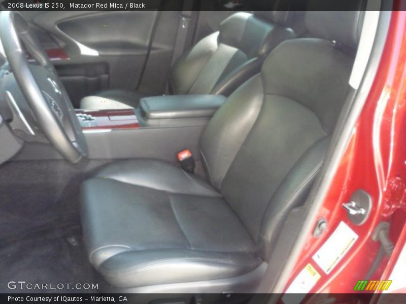 Matador Red Mica / Black 2008 Lexus IS 250