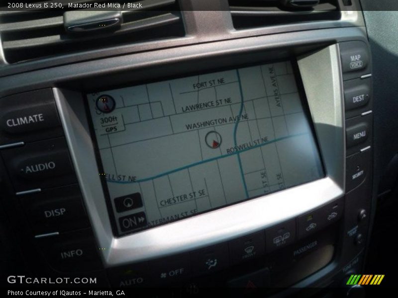 Matador Red Mica / Black 2008 Lexus IS 250
