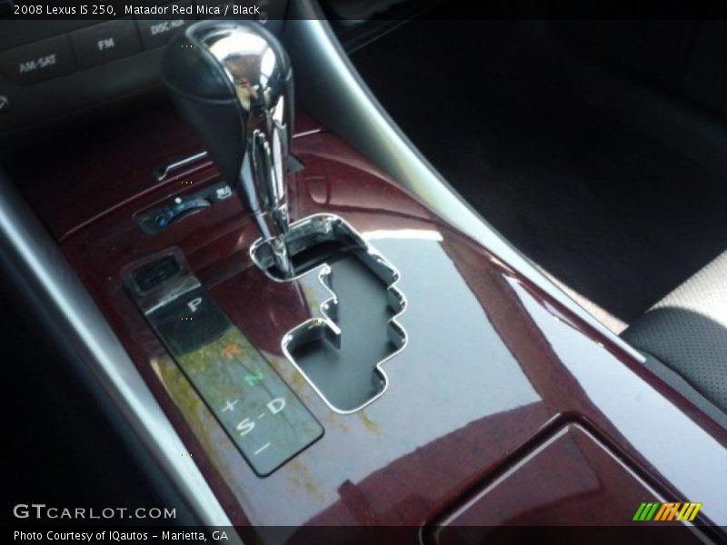 Matador Red Mica / Black 2008 Lexus IS 250