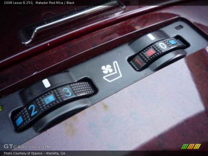 Matador Red Mica / Black 2008 Lexus IS 250