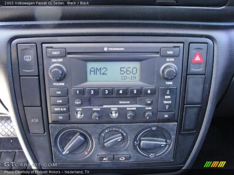 Black / Black 2003 Volkswagen Passat GL Sedan