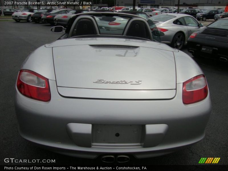 Arctic Silver Metallic / Black 2007 Porsche Boxster S