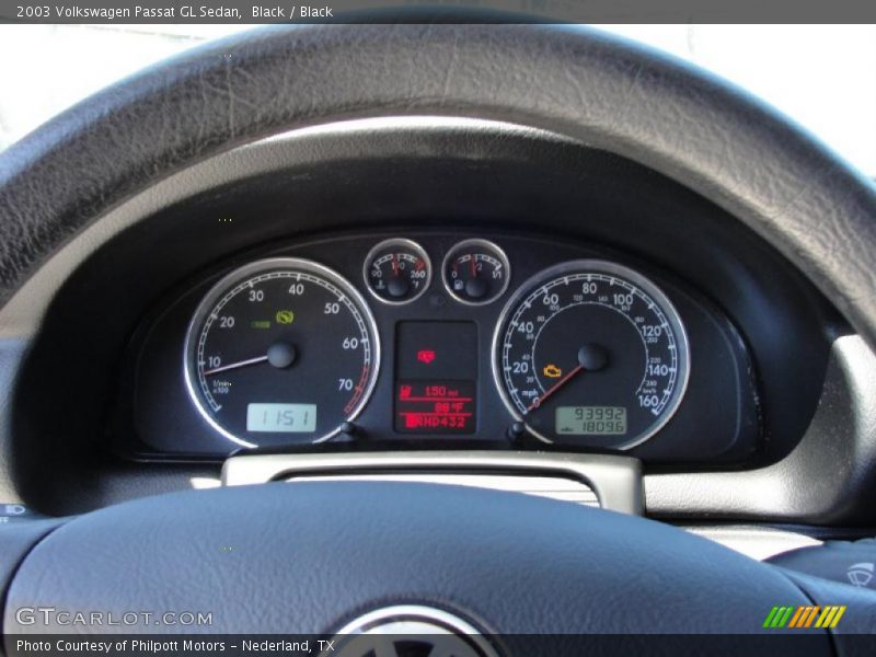 Black / Black 2003 Volkswagen Passat GL Sedan