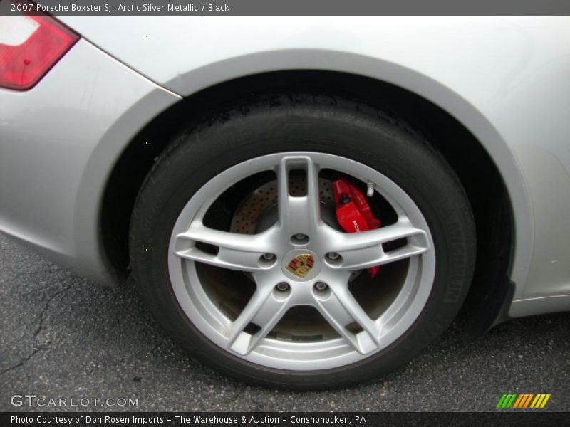 Arctic Silver Metallic / Black 2007 Porsche Boxster S