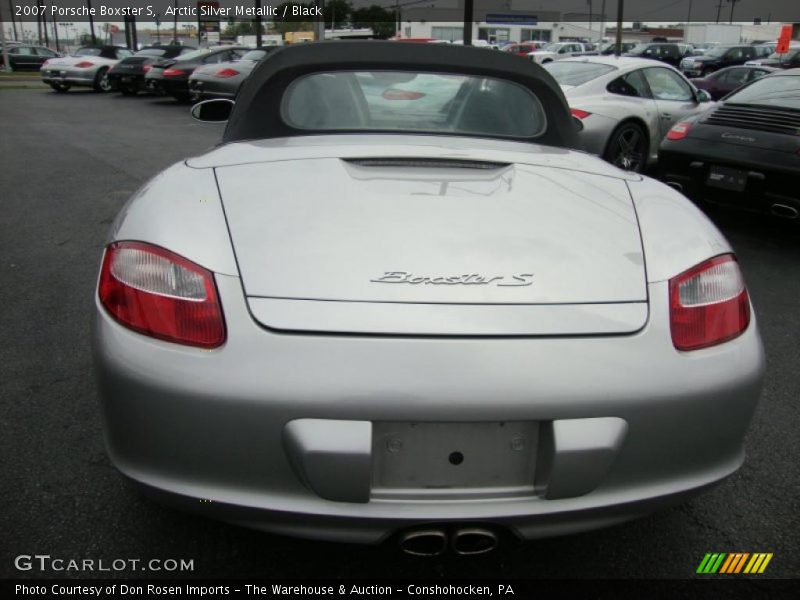 Arctic Silver Metallic / Black 2007 Porsche Boxster S
