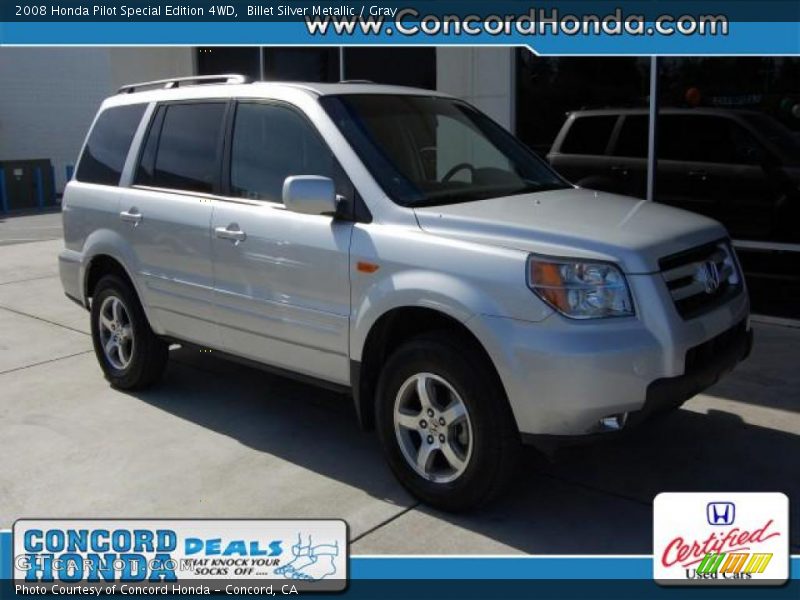 Billet Silver Metallic / Gray 2008 Honda Pilot Special Edition 4WD