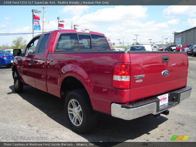 Redfire Metallic / Medium Flint Grey 2008 Ford F150 XLT SuperCab 4x4