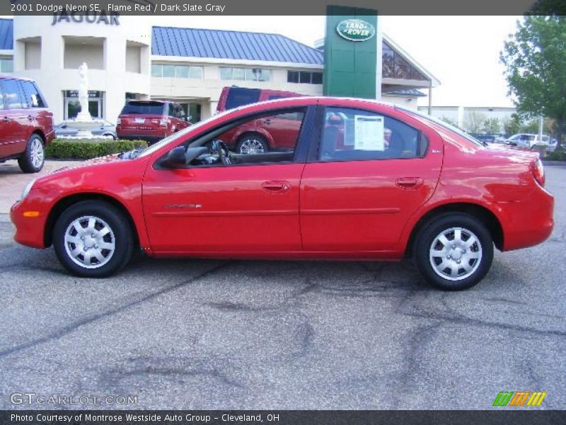 Flame Red / Dark Slate Gray 2001 Dodge Neon SE