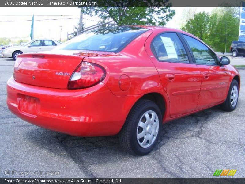 Flame Red / Dark Slate Gray 2001 Dodge Neon SE