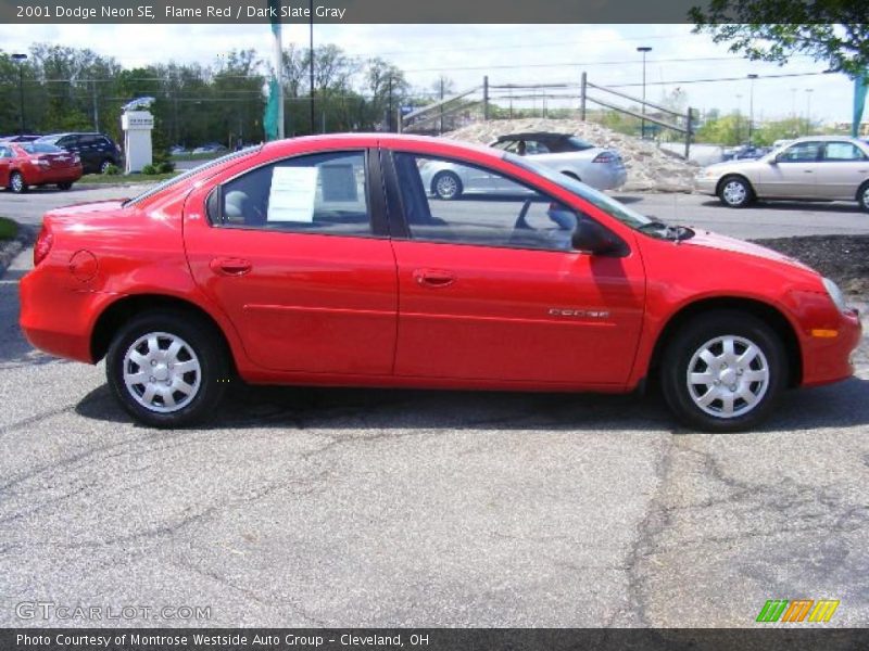 Flame Red / Dark Slate Gray 2001 Dodge Neon SE