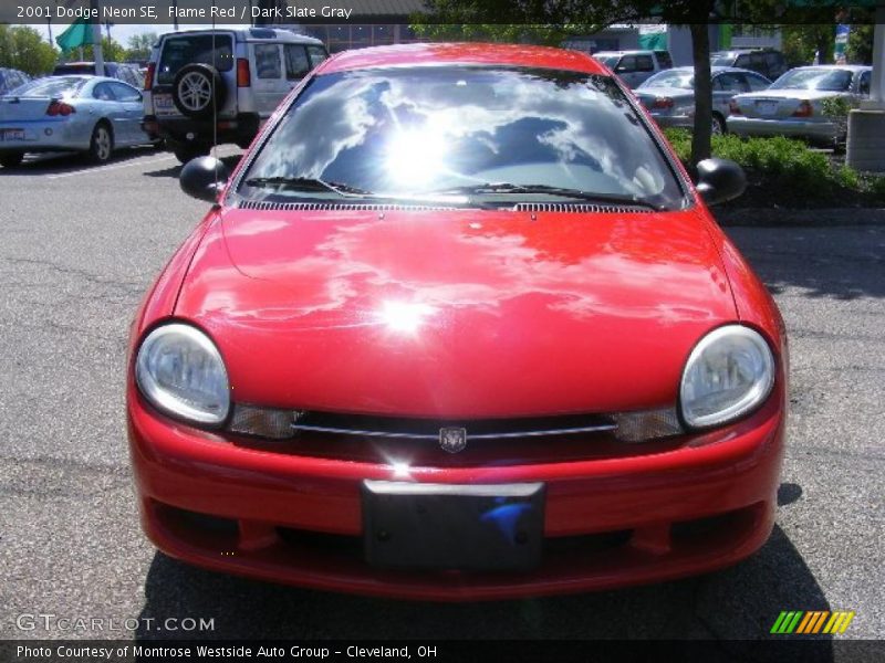 Flame Red / Dark Slate Gray 2001 Dodge Neon SE