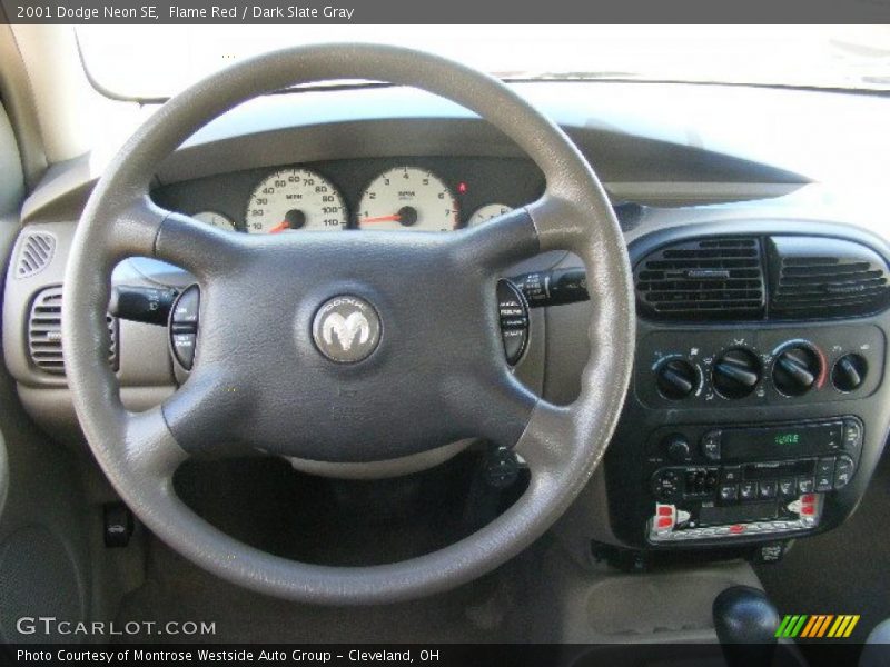 Flame Red / Dark Slate Gray 2001 Dodge Neon SE