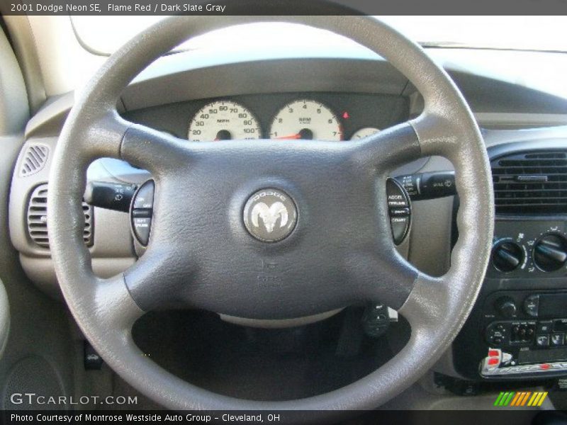 Flame Red / Dark Slate Gray 2001 Dodge Neon SE