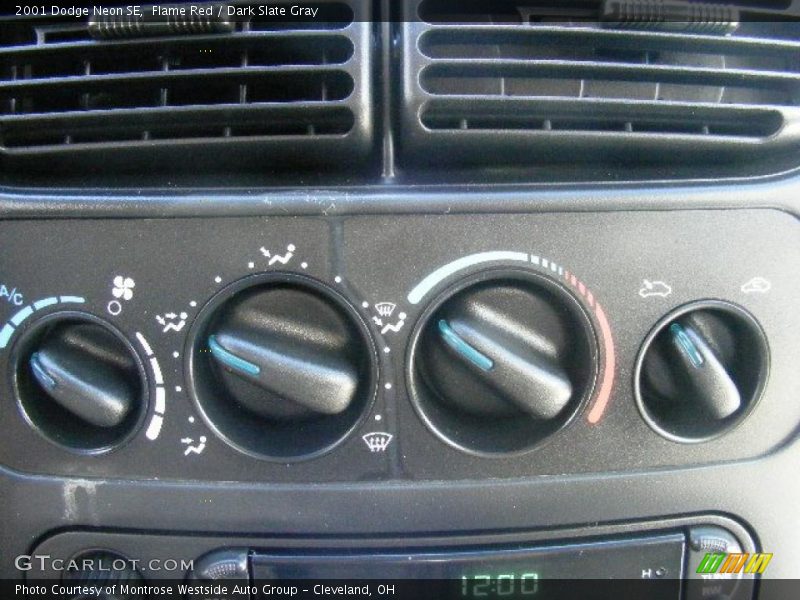 Flame Red / Dark Slate Gray 2001 Dodge Neon SE