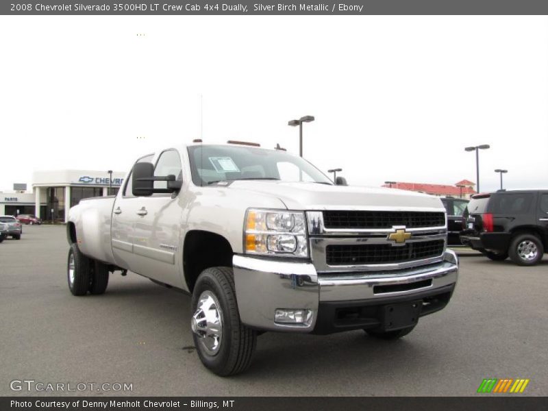 Silver Birch Metallic / Ebony 2008 Chevrolet Silverado 3500HD LT Crew Cab 4x4 Dually