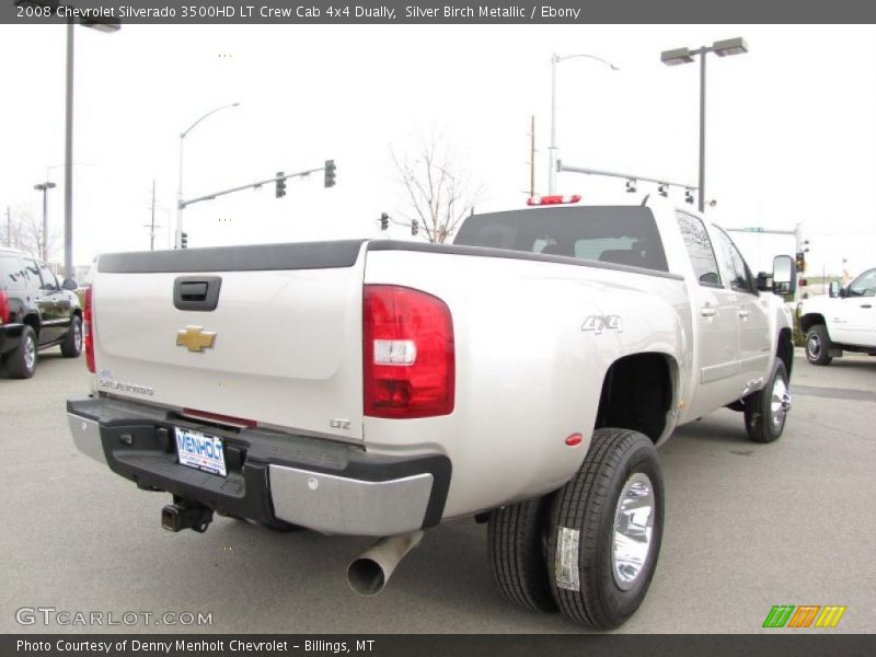 Silver Birch Metallic / Ebony 2008 Chevrolet Silverado 3500HD LT Crew Cab 4x4 Dually
