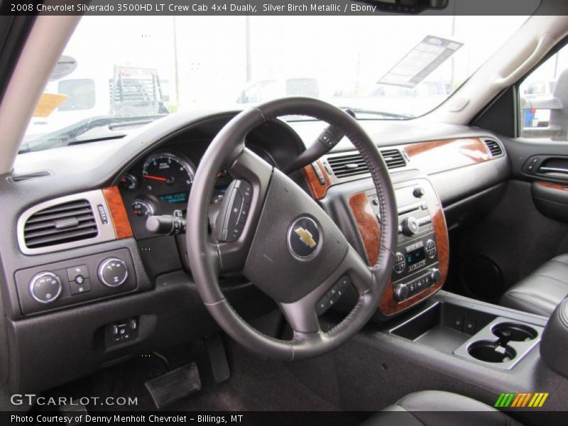 Silver Birch Metallic / Ebony 2008 Chevrolet Silverado 3500HD LT Crew Cab 4x4 Dually