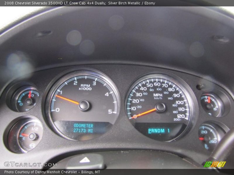 Silver Birch Metallic / Ebony 2008 Chevrolet Silverado 3500HD LT Crew Cab 4x4 Dually