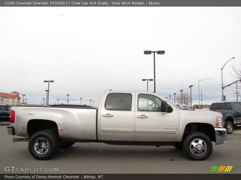 Silver Birch Metallic / Ebony 2008 Chevrolet Silverado 3500HD LT Crew Cab 4x4 Dually