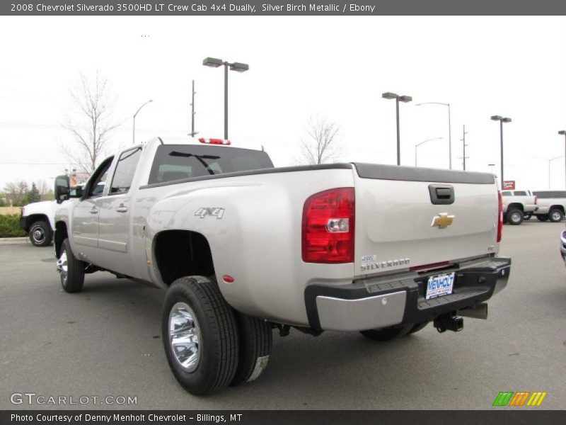 Silver Birch Metallic / Ebony 2008 Chevrolet Silverado 3500HD LT Crew Cab 4x4 Dually