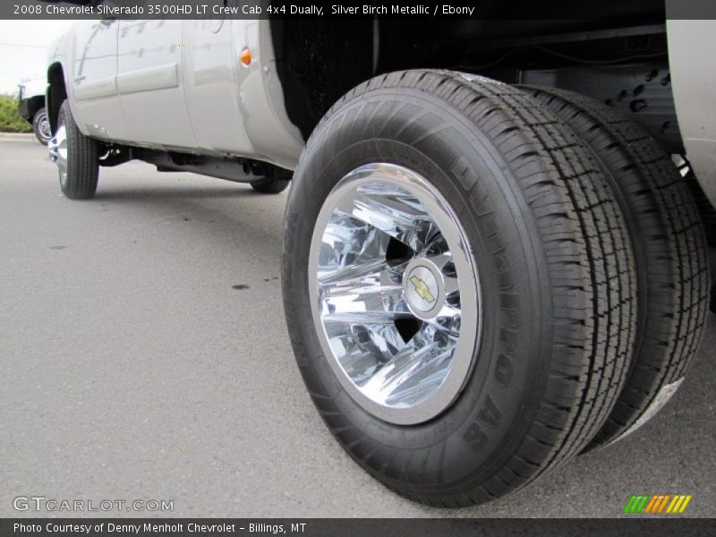 Silver Birch Metallic / Ebony 2008 Chevrolet Silverado 3500HD LT Crew Cab 4x4 Dually