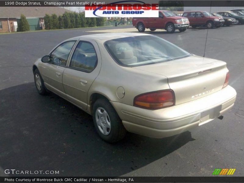 Champagne Pearl Metallic / Camel 1998 Dodge Stratus