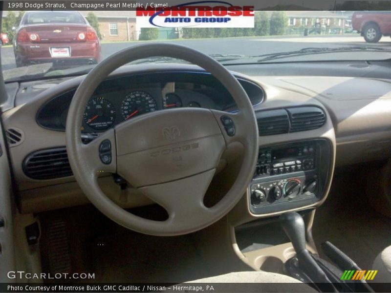 Champagne Pearl Metallic / Camel 1998 Dodge Stratus
