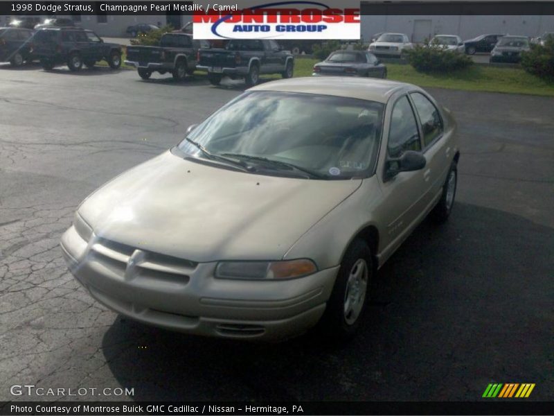 Champagne Pearl Metallic / Camel 1998 Dodge Stratus