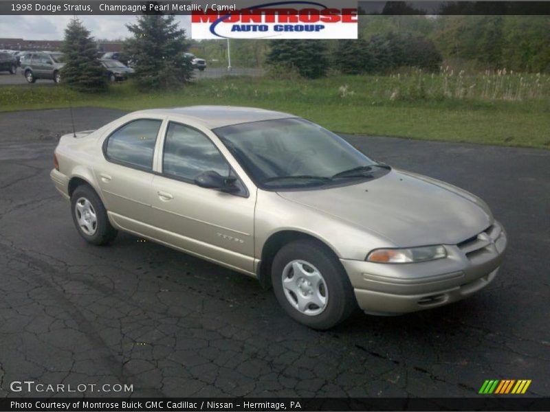 Champagne Pearl Metallic / Camel 1998 Dodge Stratus