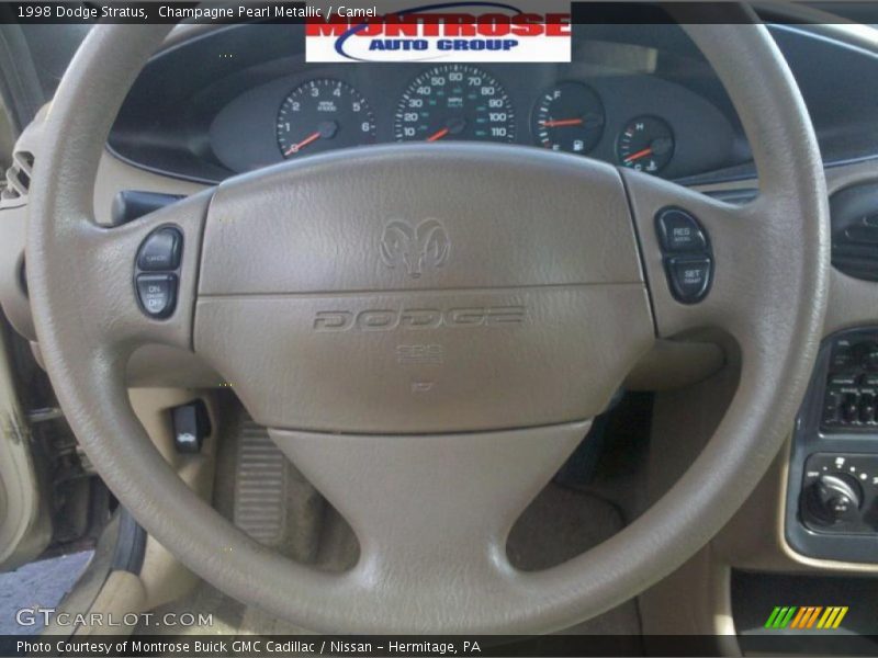 Champagne Pearl Metallic / Camel 1998 Dodge Stratus