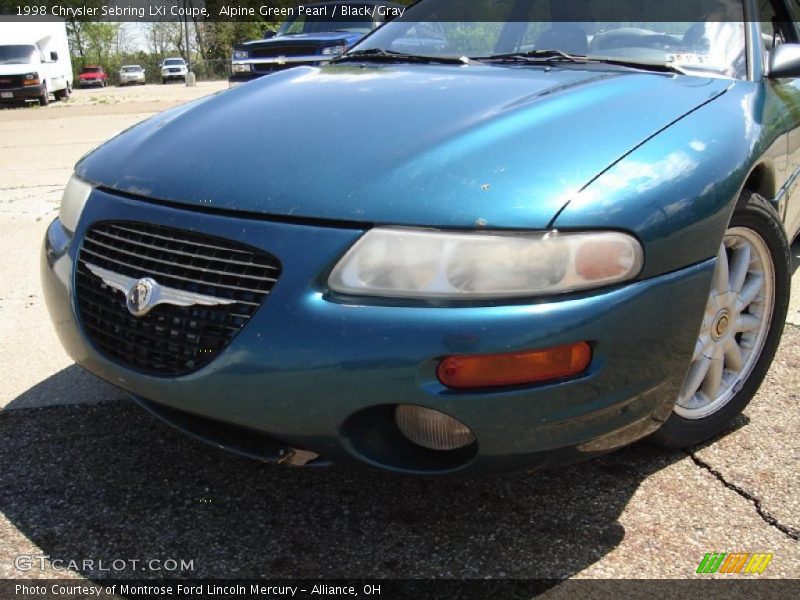 Alpine Green Pearl / Black/Gray 1998 Chrysler Sebring LXi Coupe
