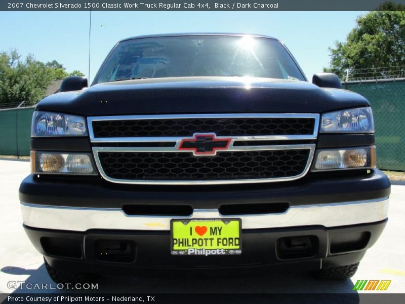 Black / Dark Charcoal 2007 Chevrolet Silverado 1500 Classic Work Truck Regular Cab 4x4