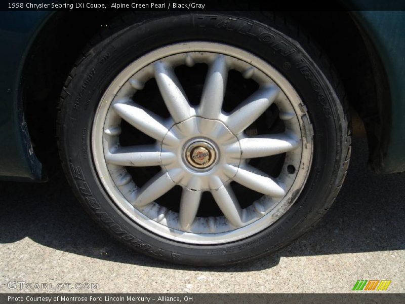 Alpine Green Pearl / Black/Gray 1998 Chrysler Sebring LXi Coupe