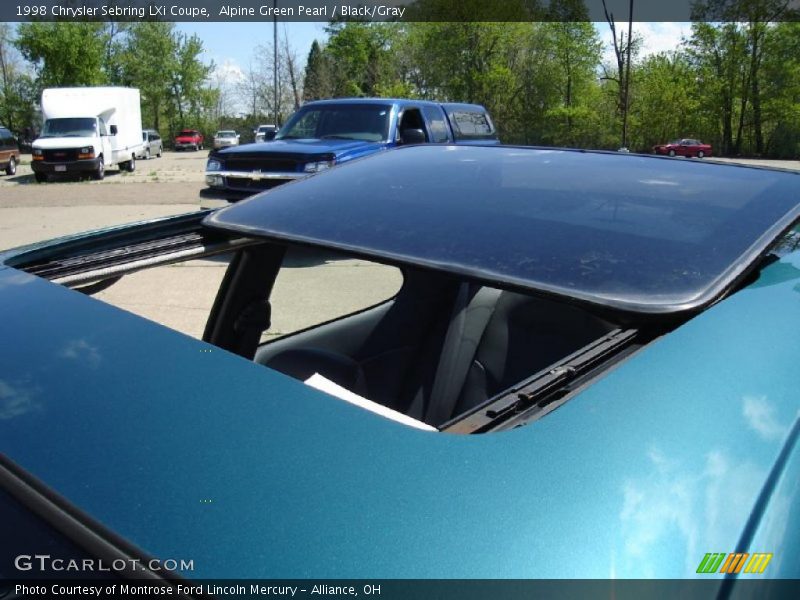 Alpine Green Pearl / Black/Gray 1998 Chrysler Sebring LXi Coupe