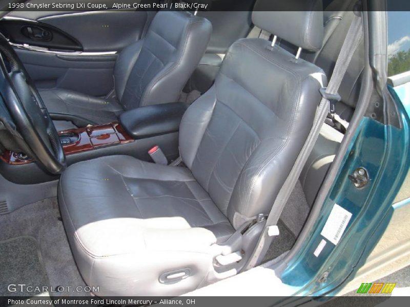 Alpine Green Pearl / Black/Gray 1998 Chrysler Sebring LXi Coupe