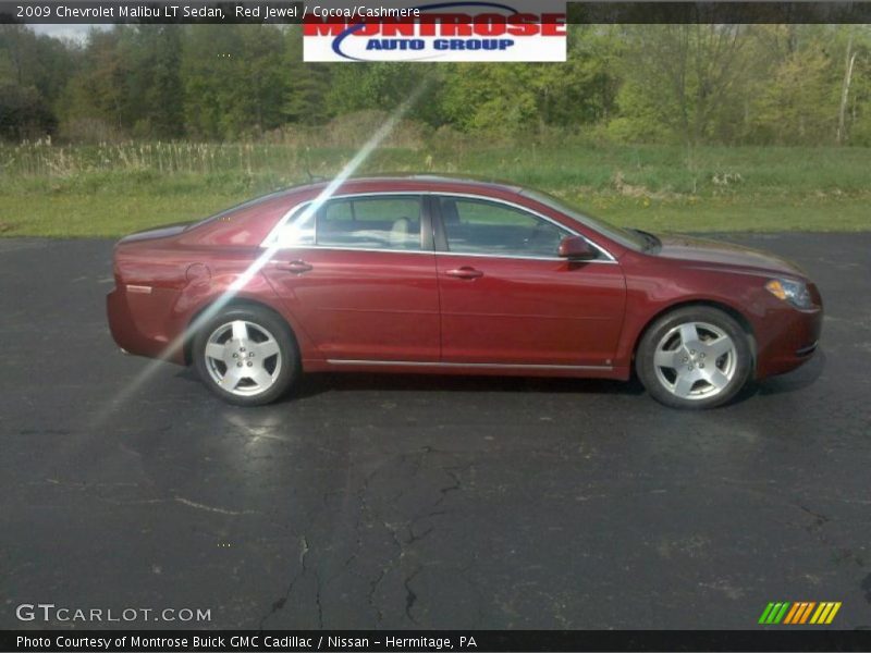 Red Jewel / Cocoa/Cashmere 2009 Chevrolet Malibu LT Sedan