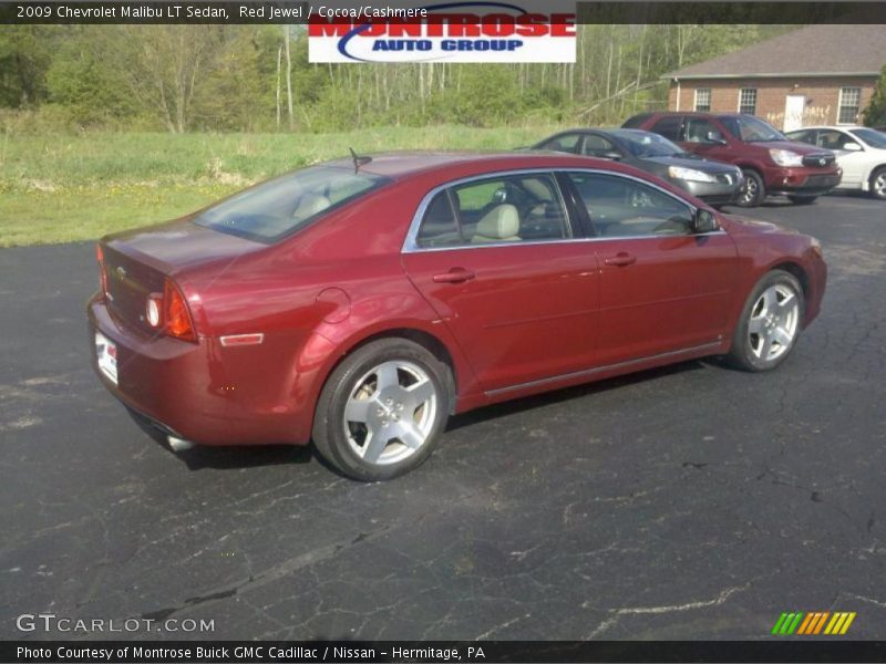 Red Jewel / Cocoa/Cashmere 2009 Chevrolet Malibu LT Sedan